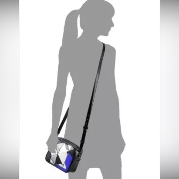 3.1 Phillip Lim 2012 ADXIAL PATCHWORK PATENT LEATHER CROSSBODY CAMERA BAG